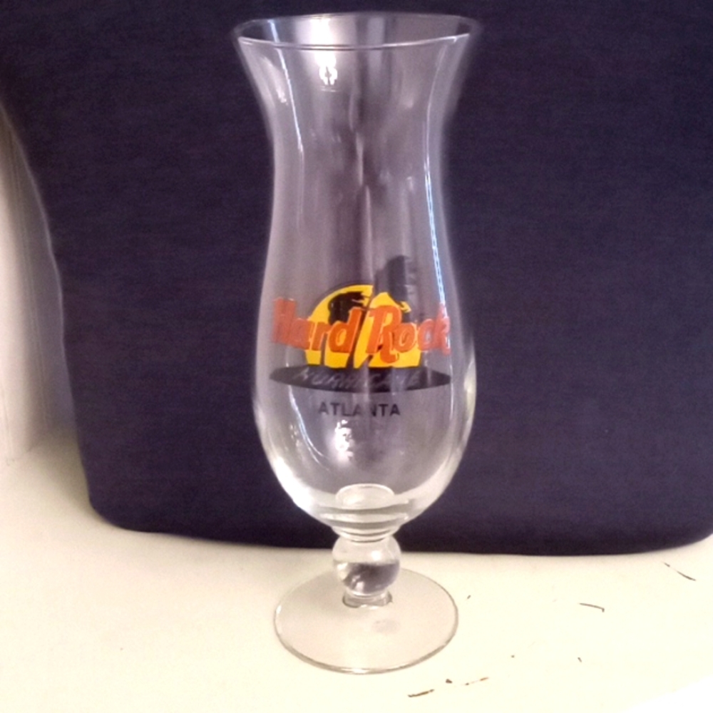 Hard Rock Cafe,Atlanta Hurricane drinking glass